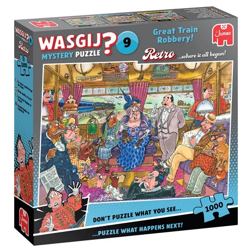 Wasgij Retro Mystery 9 – De Grote Treinroof | 1000 stukjes